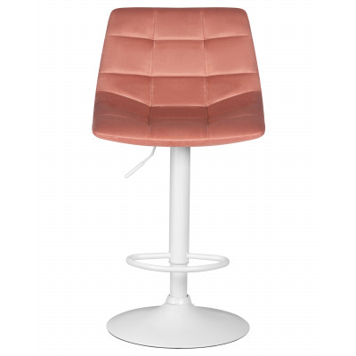 Стул барный DOBRIN TAILOR WHITE (пудрово-розовый велюр (MJ9-32)) - купить в Екатеринбурге, в наличии