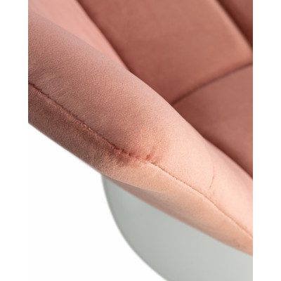 Стул барный DOBRIN TAILOR WHITE (пудрово-розовый велюр (MJ9-32)) - купить в Екатеринбурге, в наличии