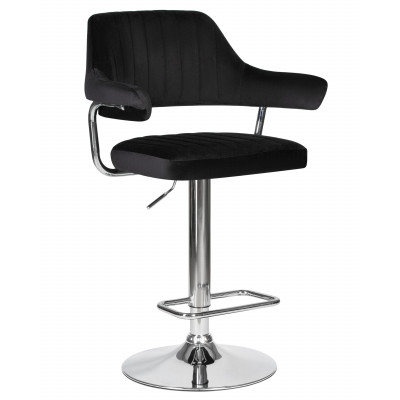 Набор 2 шт Стул барный DOBRIN CHARLY (черный велюр (MJ9-101)) - купить в Екатеринбурге, в наличии