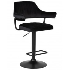 Стул барный DOBRIN CHARLY BLACK (черный велюр (MJ9-101))