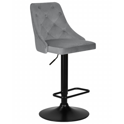 Стул барный DOBRIN JOSEPH BLACK (серый велюр (MJ9-75)) - купить в Екатеринбурге, в наличии