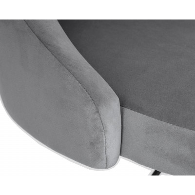 Стул барный DOBRIN JOSEPH BLACK (серый велюр (MJ9-75)) - купить в Екатеринбурге, в наличии