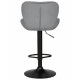 Набор 2 шт Стул барный DOBRIN BARNY BLACK (серый велюр (MJ9-75)) - купить в Екатеринбурге, в наличии