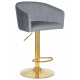Стул барный DOBRIN DARCY GOLD (серый велюр (1922-19)) - купить в Екатеринбурге, в наличии