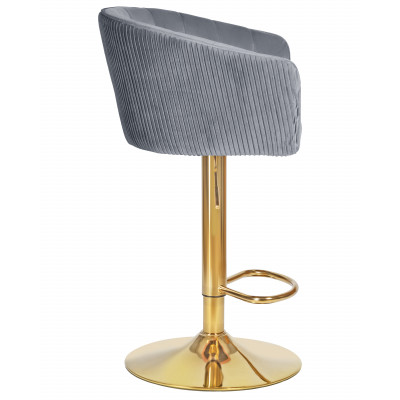 Стул барный DOBRIN DARCY GOLD (серый велюр (1922-19)) - купить в Екатеринбурге, в наличии