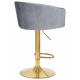Стул барный DOBRIN DARCY GOLD (серый велюр (1922-19)) - купить в Екатеринбурге, в наличии