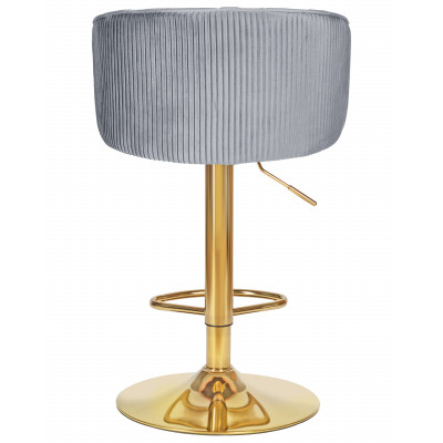 Стул барный DOBRIN DARCY GOLD (серый велюр (1922-19)) - купить в Екатеринбурге, в наличии