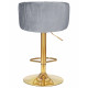 Стул барный DOBRIN DARCY GOLD (серый велюр (1922-19)) - купить в Екатеринбурге, в наличии