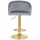 Стул барный DOBRIN DARCY GOLD (серый велюр (1922-19)) - купить в Екатеринбурге, в наличии