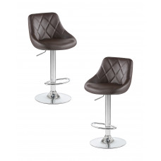 Набор 2 шт Стул барный DOBRIN LOGAN (коричневый)