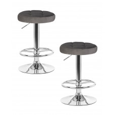 Набор 2 шт Табурет барный DOBRIN BRUNO (серый велюр (MJ9-75))