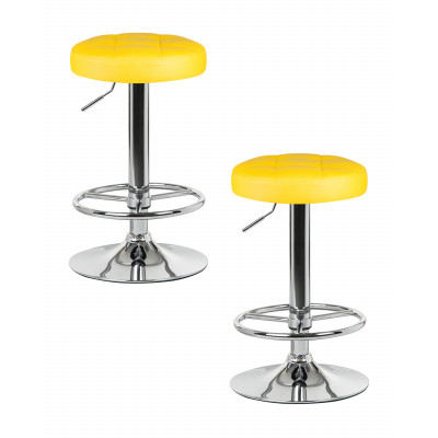 Набор 2 шт Табурет барный DOBRIN BRUNO (жёлтый) - купить в Екатеринбурге, в наличии