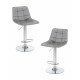 Набор 2 шт Стул барный DOBRIN TAILOR (серый велюр (MJ9-75)) - купить в Екатеринбурге, в наличии