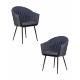 Набор 2 шт Стул обеденный DOBRIN MATILDA (синяя ткань (LAR-275-29)) - купить в Екатеринбурге, в наличии