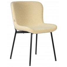 Стул обеденный DOBRIN MILO (черные ножки, кремовый букле (UF992-02))