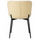 Стул обеденный DOBRIN MILO (черные ножки, кремовый букле (UF992-02))