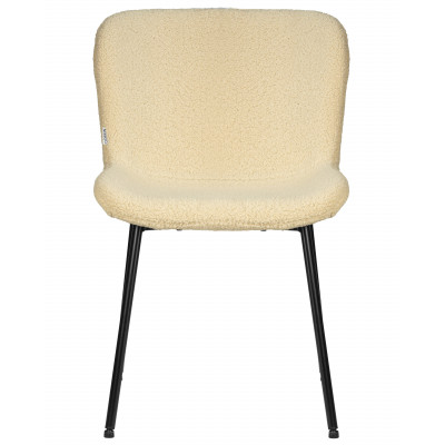 Стул обеденный DOBRIN MILO (черные ножки, кремовый букле (UF992-02))