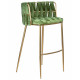 Набор 4 шт Стул барный DOBRIN EMMA GOLD (зеленый велюр (VF-08))