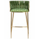 Набор 4 шт Стул барный DOBRIN EMMA GOLD (зеленый велюр (VF-08))