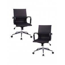 Набор 2 шт Офисное кресло для руководителей DOBRIN CLAYTON (чёрный)