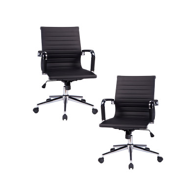 Набор 2 шт Офисное кресло для руководителей DOBRIN CLAYTON (чёрный)