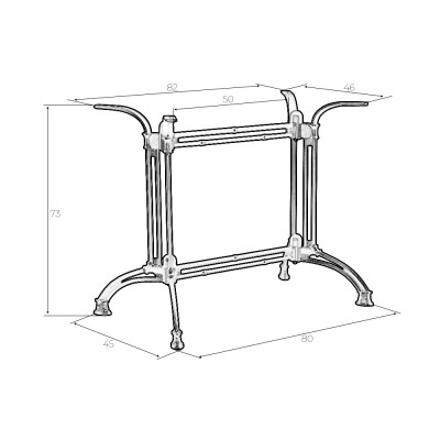 Подстолье обеденное DOBRIN JORDGE WIDE - купить в Екатеринбурге, в наличии