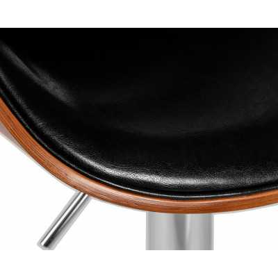 Набор 2 шт Стул барный DOBRIN KARTER (коричневое дерево, чёрный) - купить в Екатеринбурге, в наличии