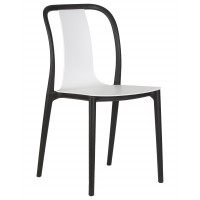 Стул обеденный DOBRIN ADAM (черный/белый)
