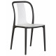 Стул обеденный DOBRIN ADAM (черный/белый)