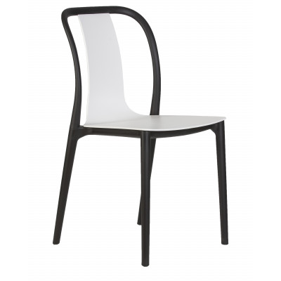 Стул обеденный DOBRIN ADAM (черный/белый)