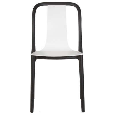 Стул обеденный DOBRIN ADAM (черный/белый)