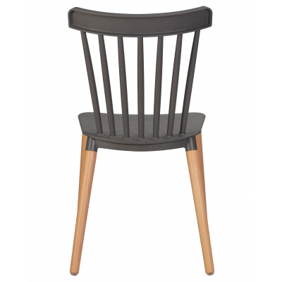 Стул обеденный DOBRIN THEO (ножки светлый бук, цвет темно-серый (GR-04)) - купить в Екатеринбурге, в наличии