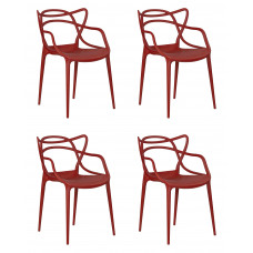 Набор 4 шт Стул обеденный DOBRIN MASTERS (кирпичный (R-05))