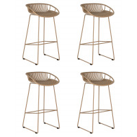 Набор 4 шт Стул барный DOBRIN FRANK (бежевый)