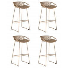 Набор 4 шт Стул барный DOBRIN FRANK (бежевый)