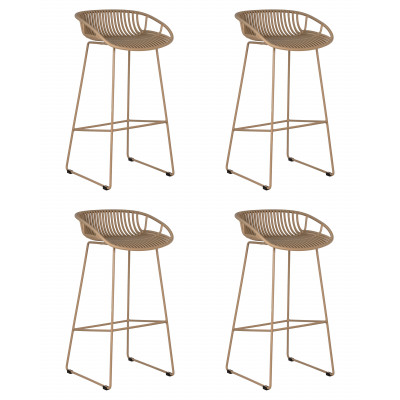 Набор 4 шт Стул барный DOBRIN FRANK (бежевый)