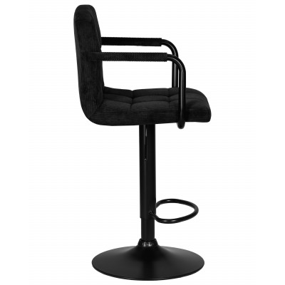 Набор 2 шт Стул барный DOBRIN KRUGER ARM BLACK (черный вельвет (LAR-E2041-52))