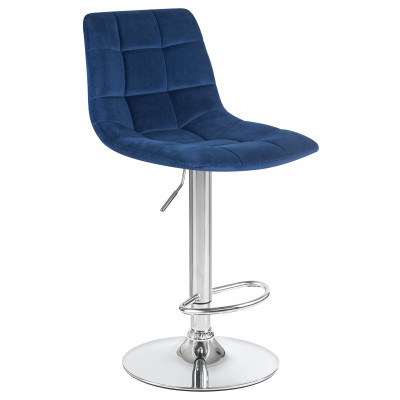 Набор 2 шт Стул барный DOBRIN TAILOR (синий велюр (MJ9-117)) - купить в Екатеринбурге, в наличии