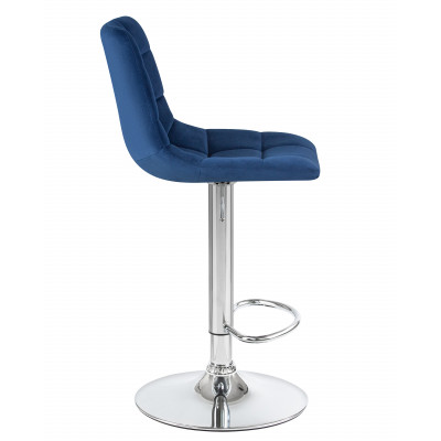 Набор 2 шт Стул барный DOBRIN TAILOR (синий велюр (MJ9-117)) - купить в Екатеринбурге, в наличии