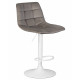 Стул барный DOBRIN TAILOR WHITE (серый велюр (MJ9-75))