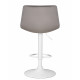 Стул барный DOBRIN TAILOR WHITE (серый велюр (MJ9-75))