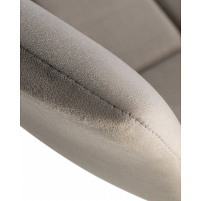 Стул барный DOBRIN TAILOR WHITE (серый велюр (MJ9-75))