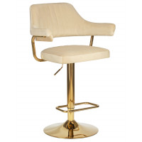 Стул барный DOBRIN CHARLY GOLD (бежевый велюр (MJ9-10))