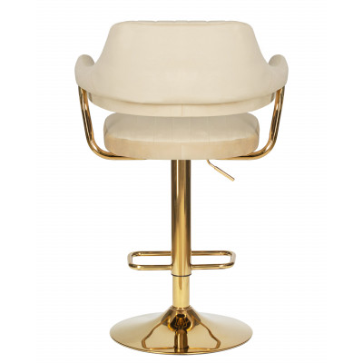 Стул барный DOBRIN CHARLY GOLD (бежевый велюр (MJ9-10)) - купить в Екатеринбурге, в наличии