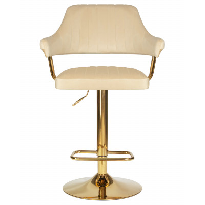Стул барный DOBRIN CHARLY GOLD (бежевый велюр (MJ9-10)) - купить в Екатеринбурге, в наличии