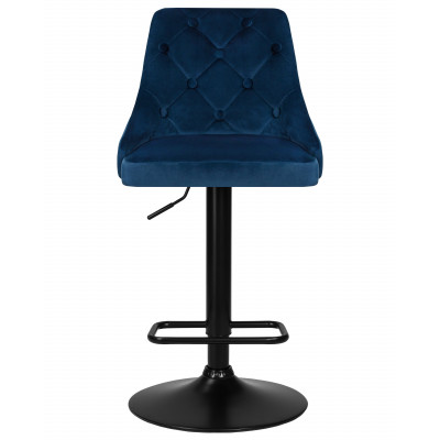 Стул барный DOBRIN JOSEPH BLACK (синий велюр (MJ9-117))