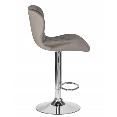 Стул барный DOBRIN BARNY (серый велюр (MJ9-75))