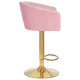 Стул барный DOBRIN DARCY GOLD (розовый велюр (1922-16))
