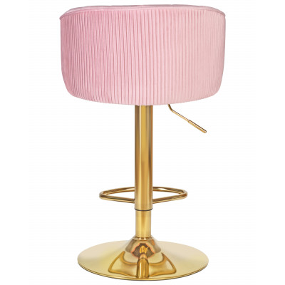 Стул барный DOBRIN DARCY GOLD (розовый велюр (1922-16))