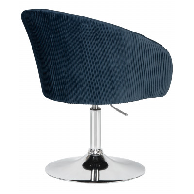 Кресло дизайнерское DOBRIN EDISON (синий велюр (1922-20)) - купить в Екатеринбурге, в наличии